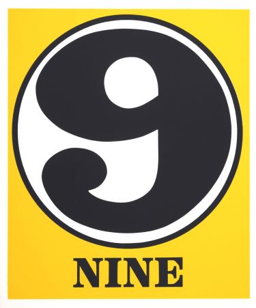 Sérigraphie Indiana - Number 9, 1968