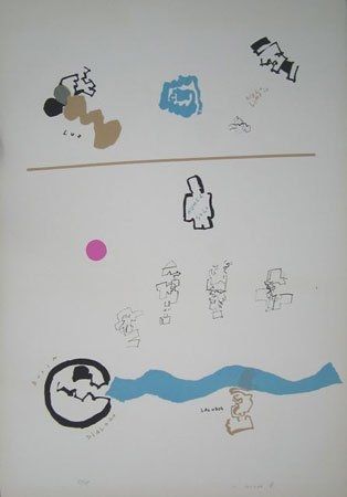 Lithographie Mompó - Nunca solo