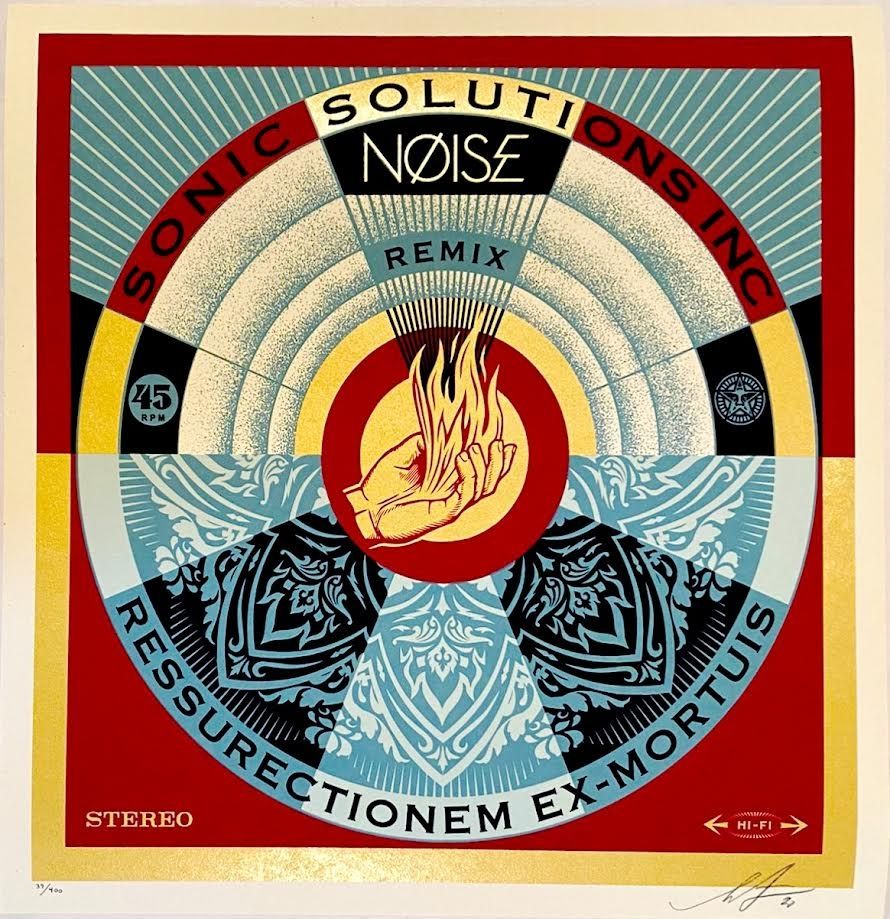 Sérigraphie Fairey - NØISE/SSI Resurrectionem Ex-Mortuis Remix
