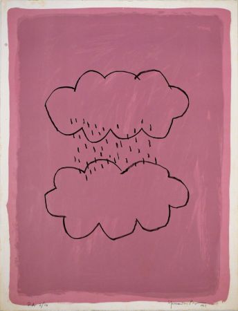 Lithographie Hernandez Pijuan - Núvols rosa