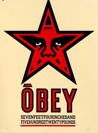 Sérigraphie Fairey - Obey Star