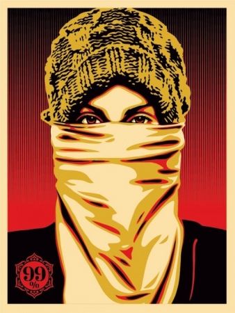 Sérigraphie Fairey - Occupy Protester