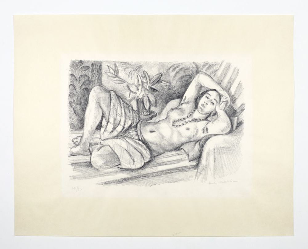 Lithographie Matisse - Odalisque au Magnolia