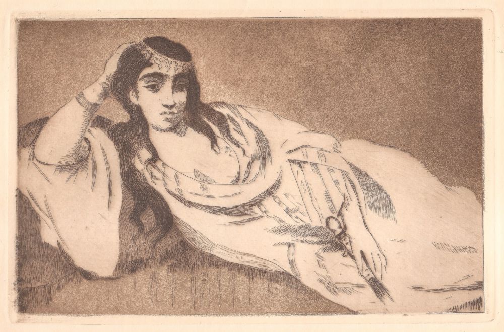 Eau-Forte Et Aquatinte Manet - Odalisque (L'odalisque couchée)