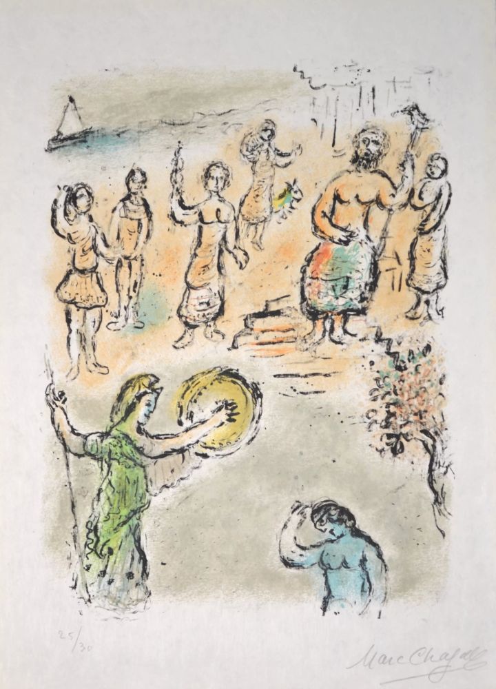 Lithographie Chagall - Odyssey - M754