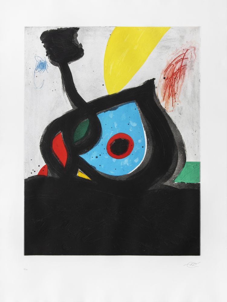 Gravure Miró - Oeil bleu du volcan (L') 