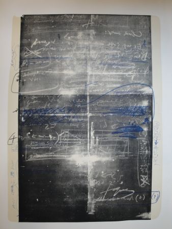 Lithographie Tàpies - Oeuvre gravé