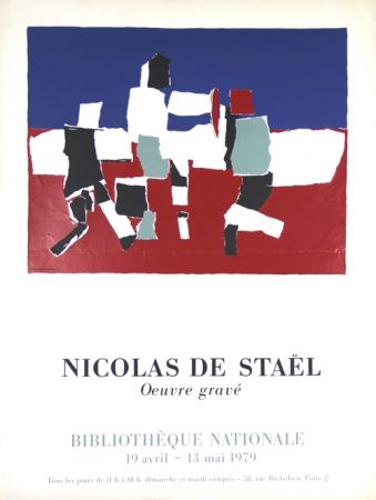 Sérigraphie De Stael - Oeuvre Gravée   Bibliothéque Nationale