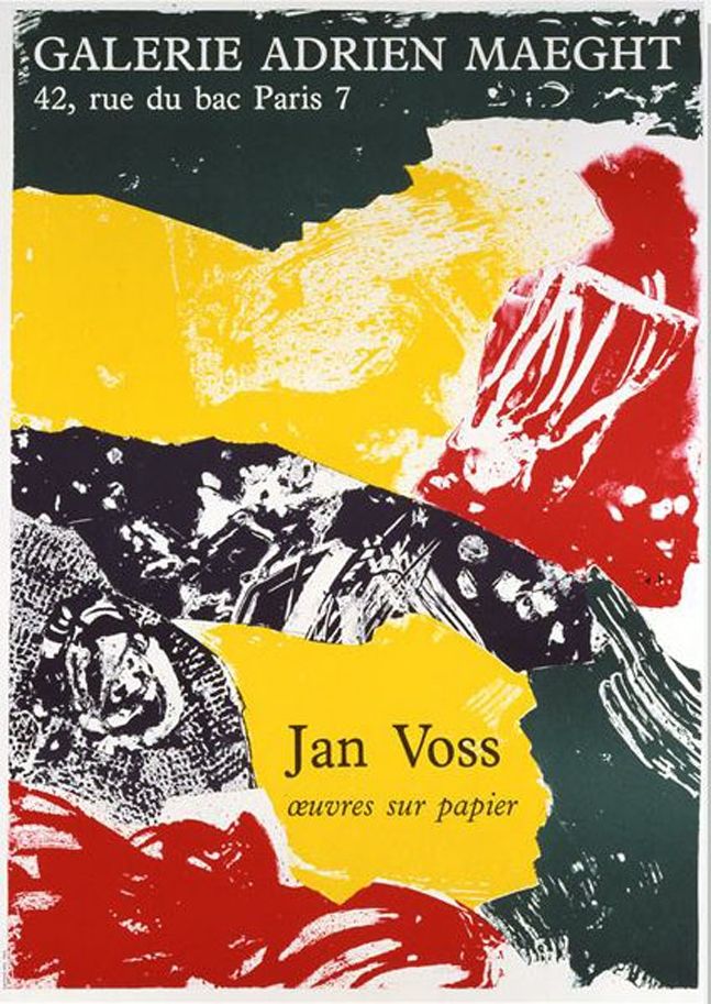 Lithographie Voss - '' Oeuvres sur Papier ''