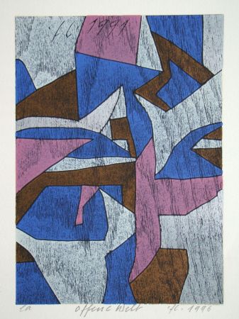 Gravure Sur Bois Eggenschwiler - Offene Welt