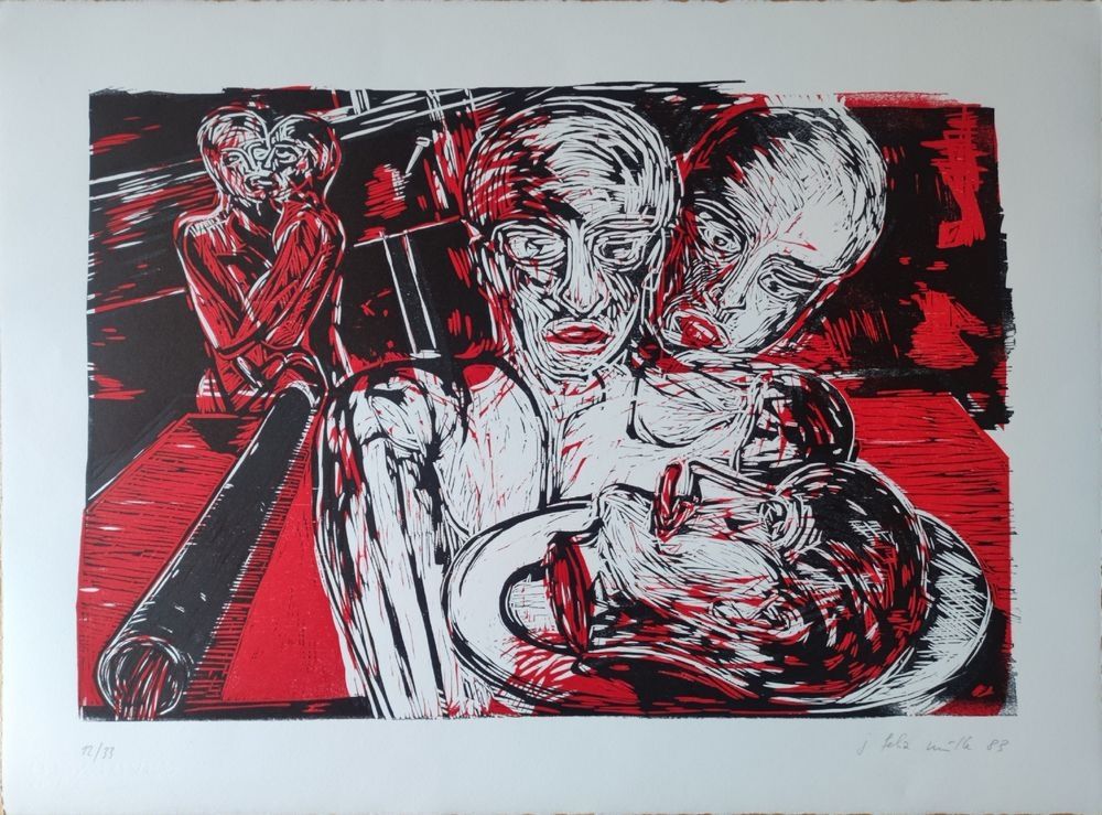 Gravure Sur Bois Muller - Ohne Titel