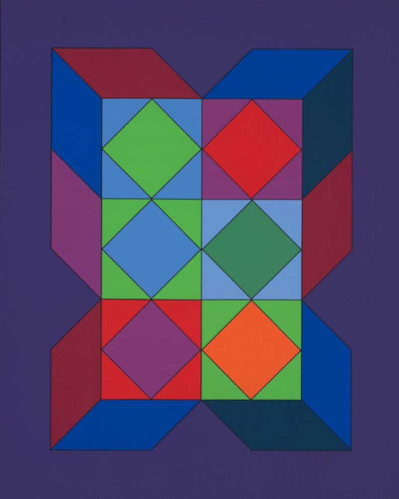 Sérigraphie Vasarely - Ohne Titel XLVI