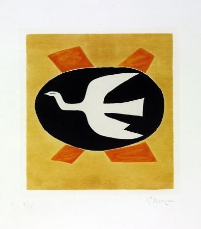 Gravure Braque - Oiseau de feu