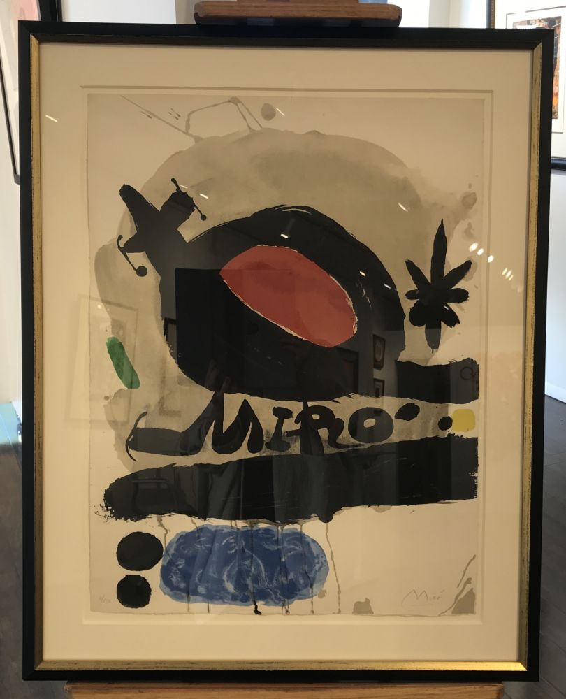 Lithographie Miró - Oiseau Solaire, Oiseau Lunaire, Etincelles