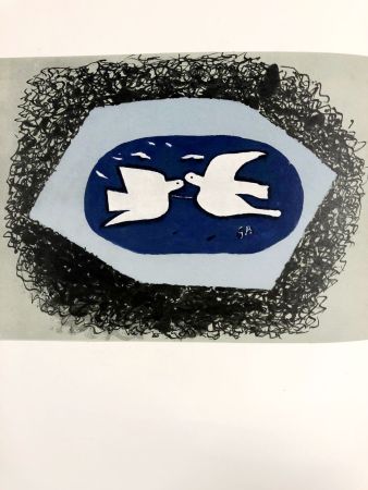 Lithographie Braque - Oiseaux