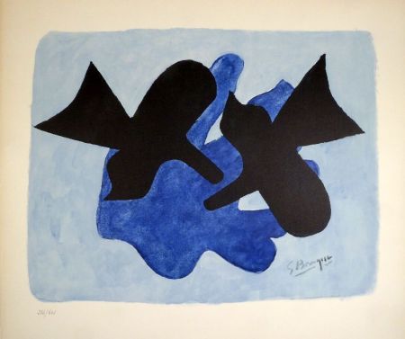 Lithographie Braque - Oiseaux