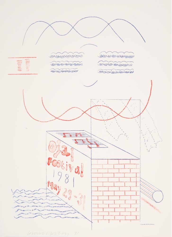 Lithographie Hockney - Ojai Festival