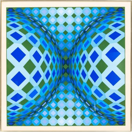 Lithographie Vasarely - OKTA - CHEYT