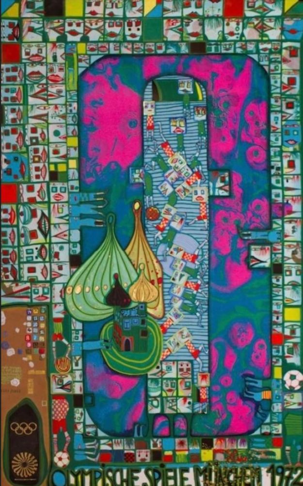 Multiple Hundertwasser - Olympic Pink Munich