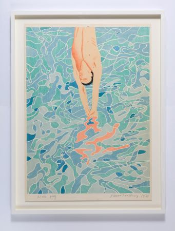Lithographie Hockney - Olympic Poster - Signed Proof, before Text or Logo