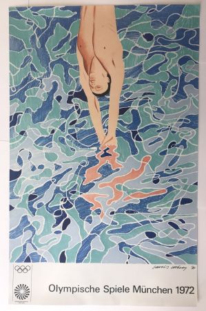 Affiche Hockney - Olympische Spiele München
