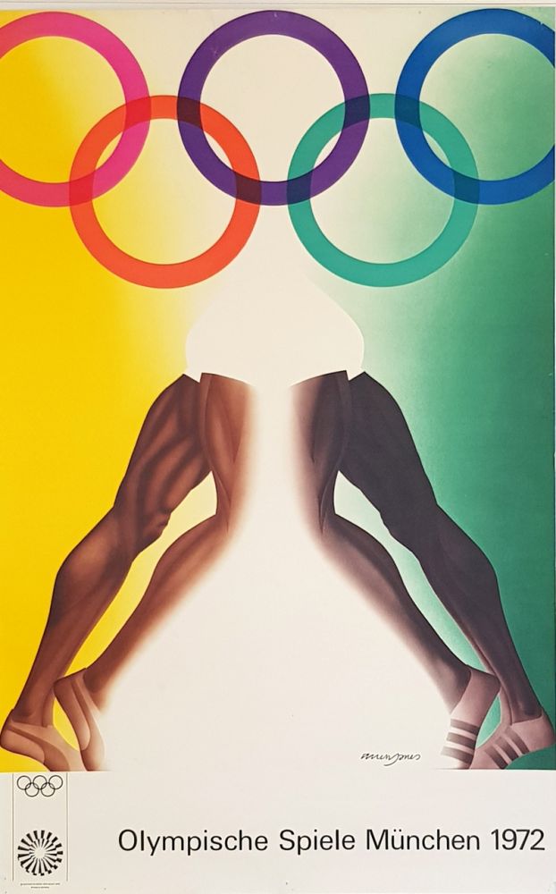 Affiche Jones - Olympishe  Spiele  Munchen  1972