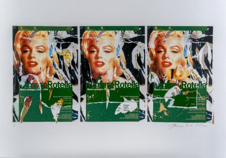 Sérigraphie Rotella - Omaggio a Marilyn (locandine)