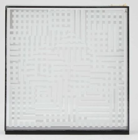 Multiple Vasarely - Omega 25 Blanc