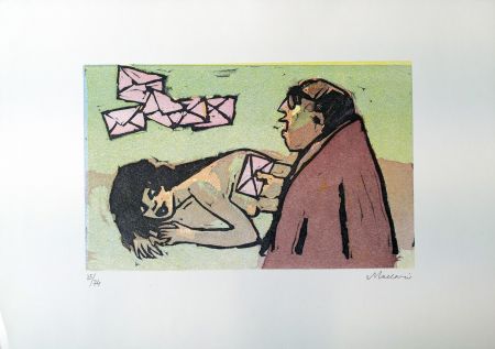 Linogravure Maccari - Omissis II
