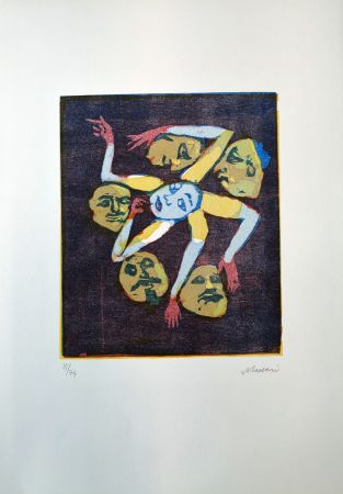 Linogravure Maccari - Omissis XIII