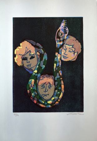Linogravure Maccari - Omissis XVI