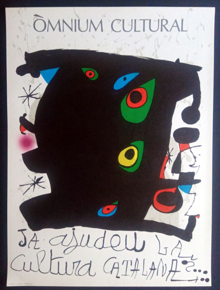Affiche Miró - Omnium Cultural - Ja ajudeu la cultura catalana