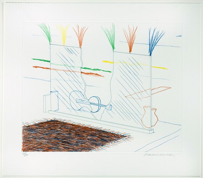 Gravure Hockney - On it may Stay His Eyes