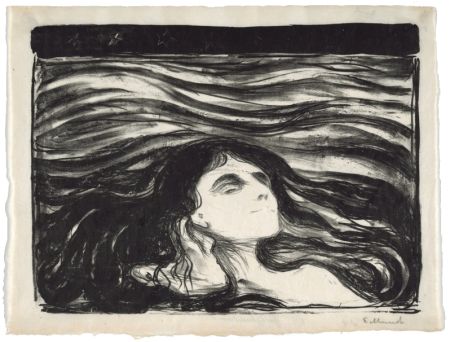 Lithographie Munch - On the waves of love