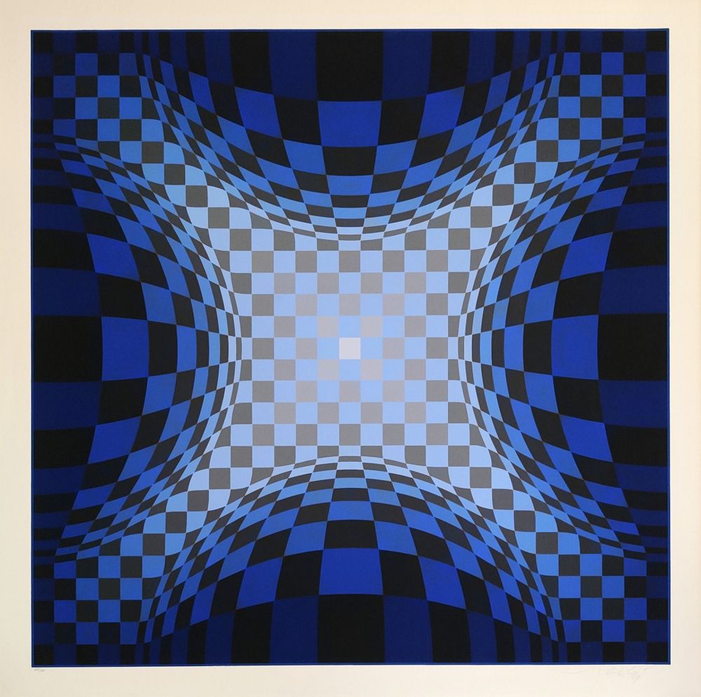 Sérigraphie Vasarely - Ond-LZ