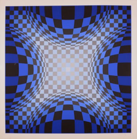 Sérigraphie Vasarely - OND-LZ, 1974