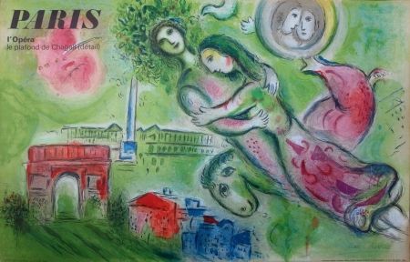 Lithographie Chagall - Opéra de Paris : Roméo et Julette #SIGNEE