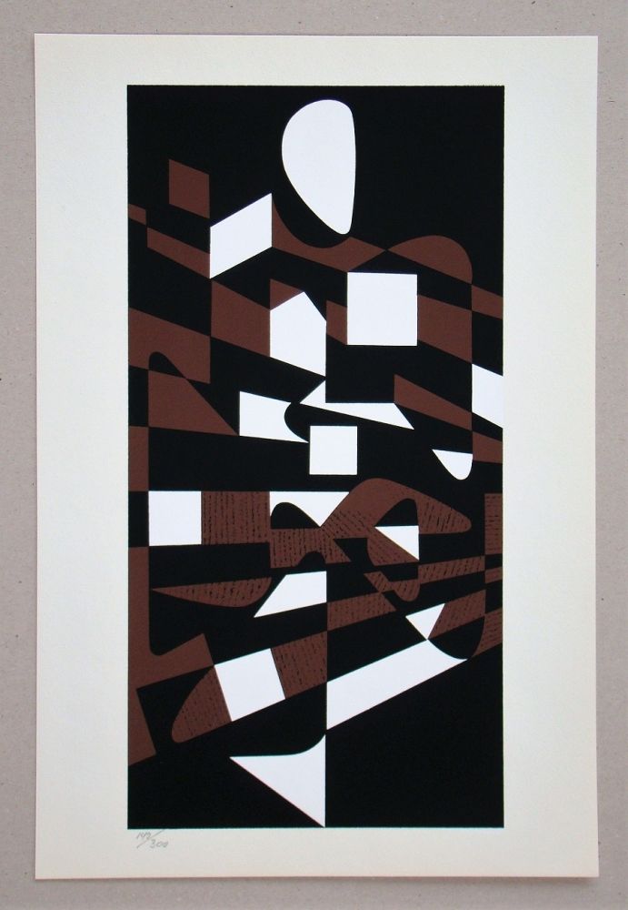 Sérigraphie Vasarely - Orchidess