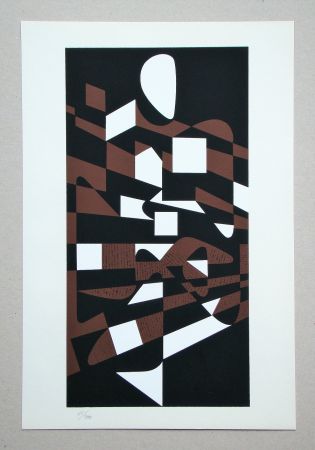 Sérigraphie Vasarely - Orchidess