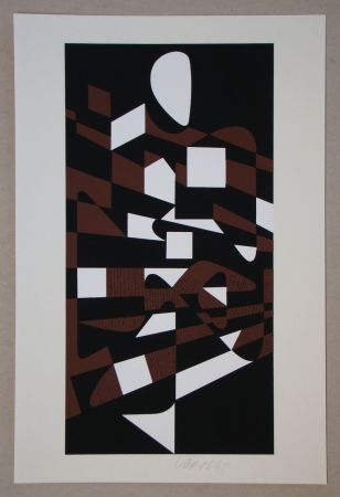 Sérigraphie Vasarely - Orchidess
