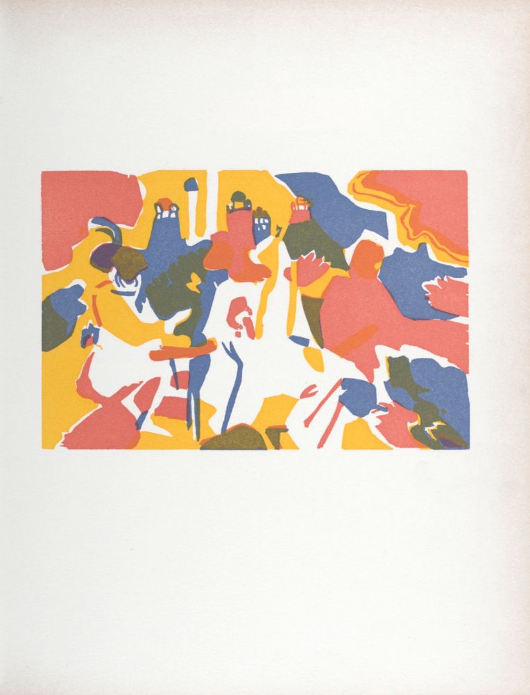 Gravure Sur Bois Kandinsky (After) - Oriental, Klänge, 1974