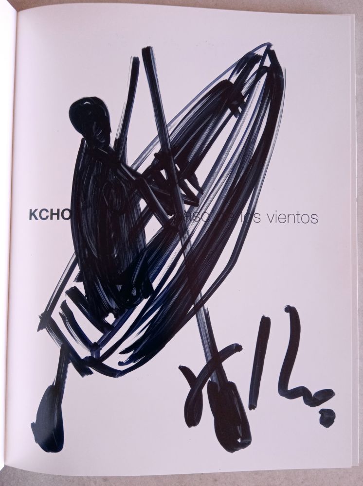 Livre Illustré Kcho - Original drawing over Catalogue Paso de los vientos