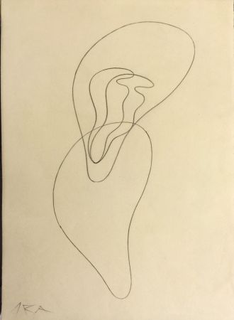 Aucune Technique Arp - ORIGINAL PENCIL DRAWING Abstract figure