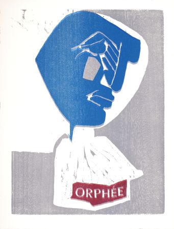 Gravure Sur Bois Lorjou - Orphée, 1965