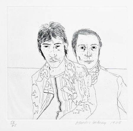 Eau-Forte Hockney -  Ossie and Mo