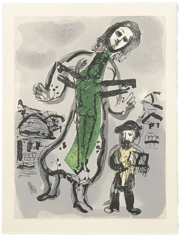 Gravure Sur Bois Chagall - OU EST LE JOUR (