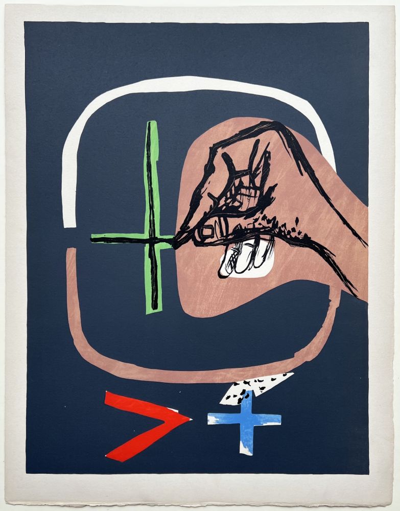 Lithographie Le Corbusier - OUTIL (Le Poème de l'Angle Droit, 1955). Planche 19.