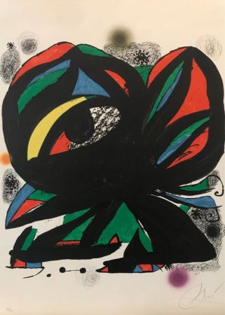 Lithographie Miró - Ouverture de la Fundacio Joan Miro Barcelone 