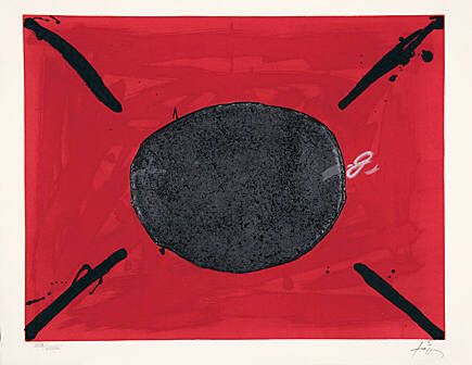 Gravure Tàpies - Oval