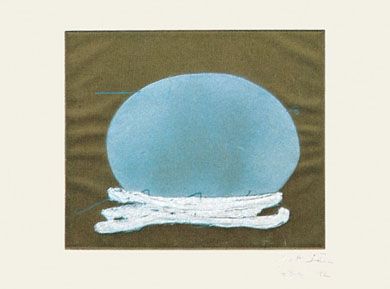 Gravure Tàpies - Oval i Blanc 